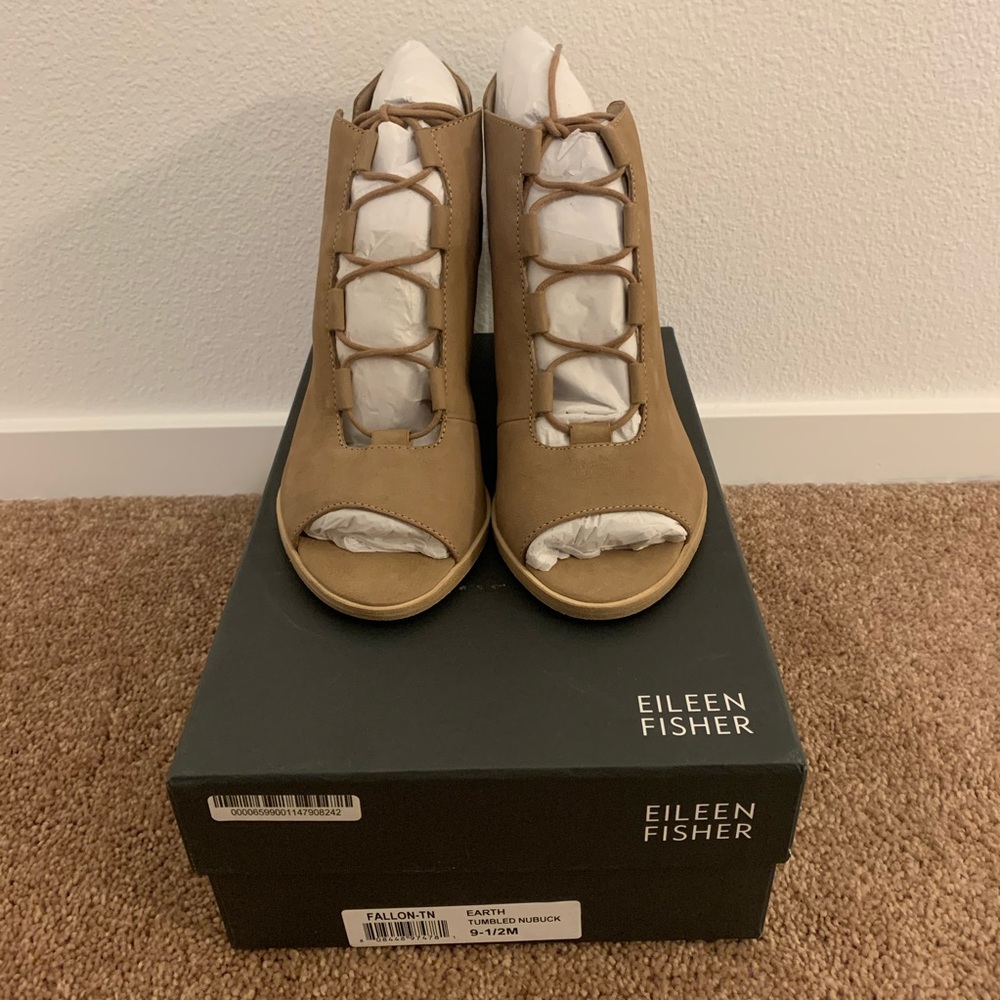 Eileen Fisher Fallon Open Toe Bootie
